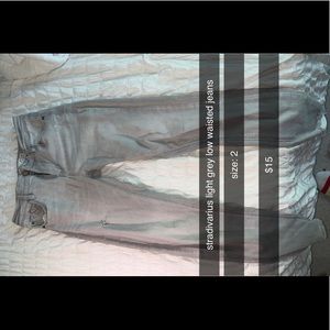 Stradivarius Light Gray Low Waisted Jeans